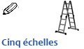 cinq échelles